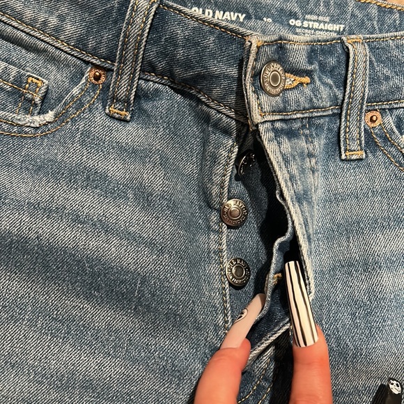 Old Navy High Rise OG Straight Short NWOT - Picture 2 of 4